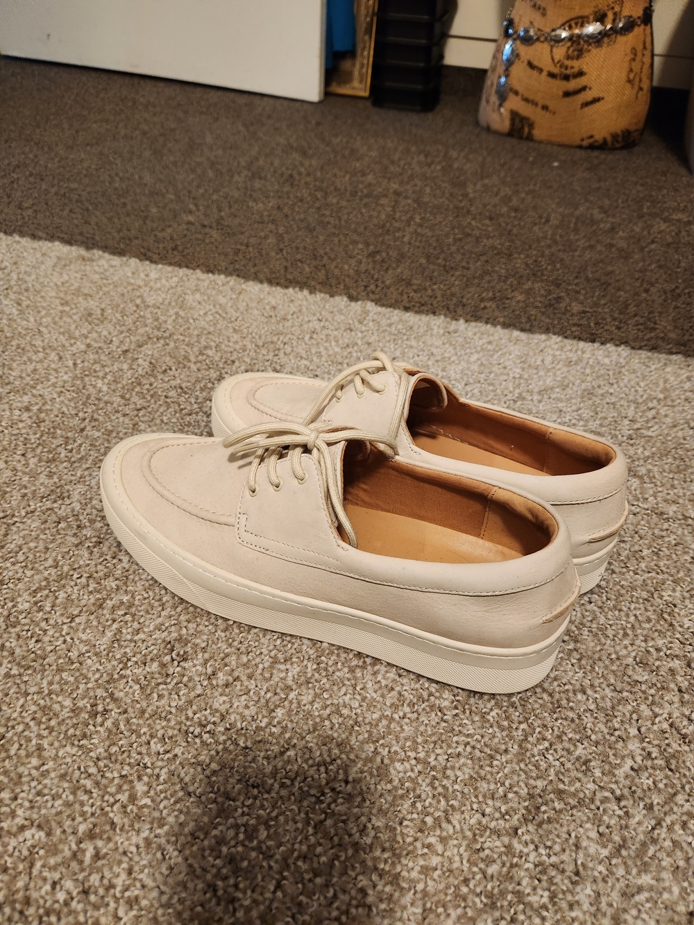 Men's Casual Lace-Up Shoes in Cream Sperry 12